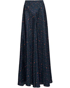 Altuzarra Ames Silk Maxi Skirt - Blue
