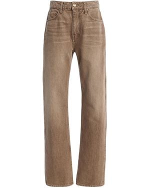 OSSOU Holt Rigid Mid-rise Straight-leg Jeans - Natural