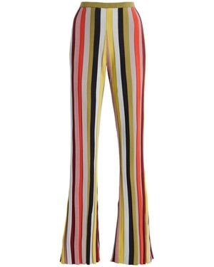 Third Form Exclusive Rythym Striped Knit Trousers - Orange