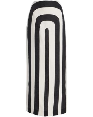 Cala De La Cruz Bruna Linen Skirt - Black