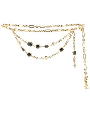 Saint Laurent Chain Belt - Metallic