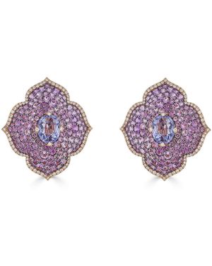 Piranesi Large Pasha Earrings - Purple