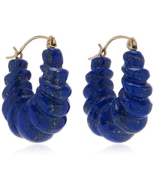 Ten Thousand Things 18k Yellow Gold Lapis Earrings - Blue