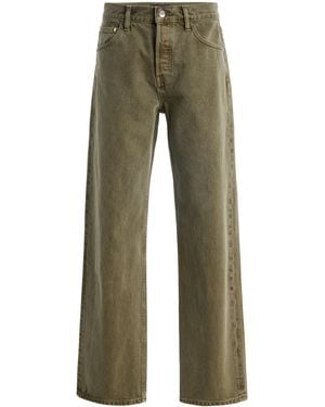 EB DENIM Rigid Mid-Rise Baggy Jeans - Green