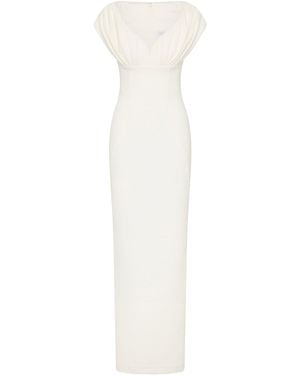 Rachel Gilbert Myra Gathered Gown - White