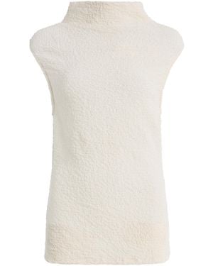 Paris Georgia Basics Elemental Popcorn Cotton-Blend Top - White