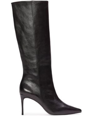 Black Suede Studio Kath Knee Boots - Black