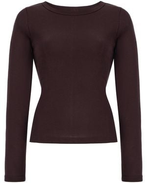 Flore Flore Max Cotton T-Shirt - Brown