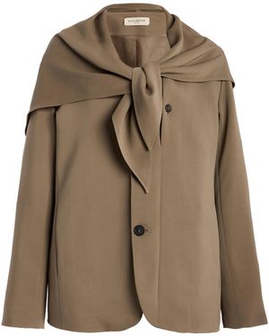 Kallmeyer Jamie Cady Scarf Blazer - Brown
