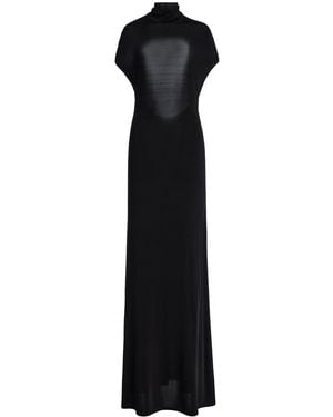 Colleen Allen Backless Jersey Maxi Dress - Black