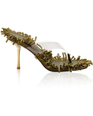 Cult Gaia Stella Touch Grass Sandal - Metallic