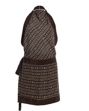 SIR. Astrid Open-Back Crepe Mini Dress - Brown