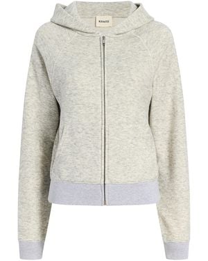 KHAITE Max Cotton-Wool Terry Hoodie - White