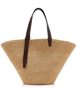 LIE STUDIO The Bianca Large Raffia Tote Bag - Natural