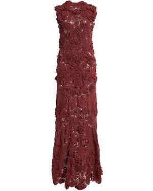 Ulla Johnson Anita Crocheted Cotton Silk Maxi Dress - White