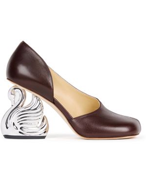 A.W.A.K.E. MODE Vesper Shoe With Swan Heel - Multicolour
