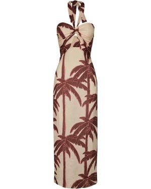 Johanna Ortiz Water Adventure Printed Linen Maxi Dress - Multicolour