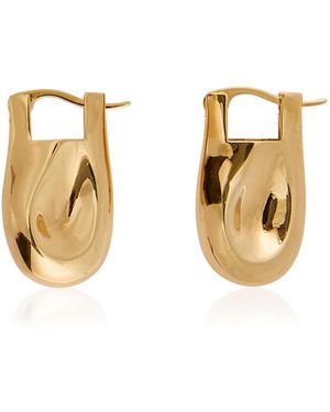 KHAITE Keefe 18K-Plated Brass Earrings - Metallic