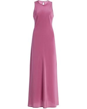 Asceno Valencia Silk Maxi Dress - Pink