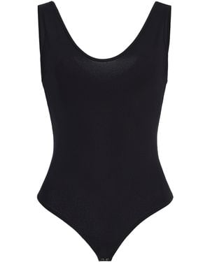 Agolde Tora Jersey Bodysuit - Black
