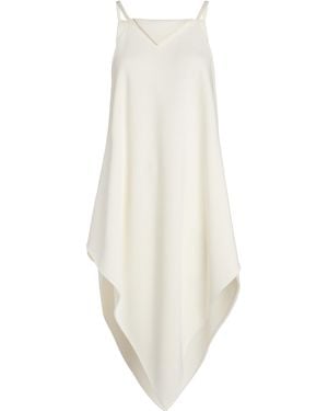 Balenciaga Silk-Wool Crepe Scarf Top - White