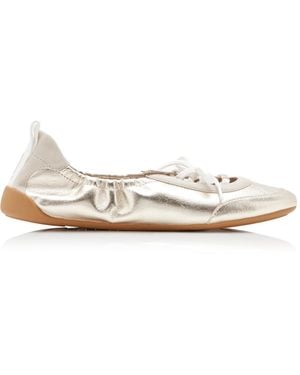 Chloé Kick Leather Ballet Trainers - White