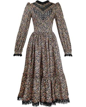 Lena Hoschek Orthodox Cotton Midi Dress - Multicolour