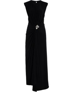 Brandon Maxwell The Serena Draped Jersey Maxi Dress - Black