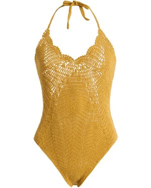 All That Remains Dylan Cotton Crochet Maillot - Orange
