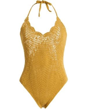 All That Remains Dylan Cotton Crochet Maillot - Orange