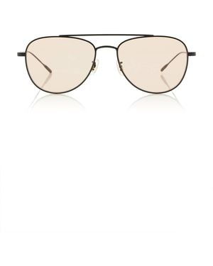 Oliver Peoples Stilson Aviator-frame Metal Sunglasses - Black