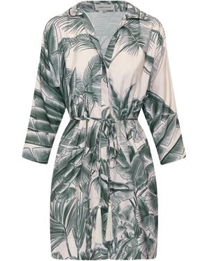 ANDRES OTALORA Kora Printed Stretch Cotton-Poplin Mini Dress - Grey