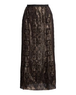 Lanvin Woven Maxi Skirt - Black