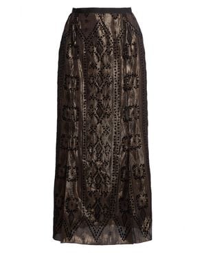 Lanvin Woven Maxi Skirt - Black