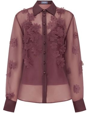 LEO LIN Cassia Petal Shirt - Purple