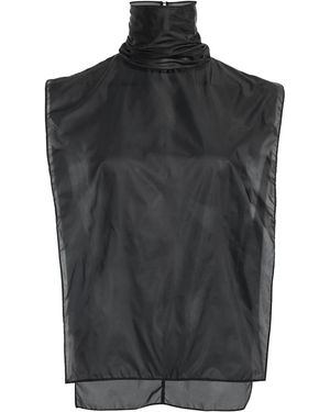 Brandon Maxwell The Cain Nylon Turtleneck Dickie - Black