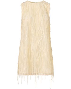 ROAME. Eloise Sequin Mini Dress - Natural