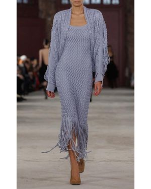 DIOTIMA Gala Embellished Cotton-Blend Maxi Dress - Black