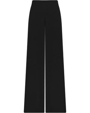 ANDRES OTALORA Espacio Fiel Mid-Rise Wide-Leg Trousers - Black