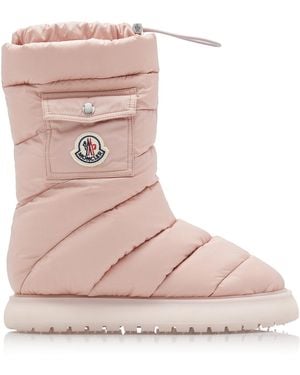 Moncler Gaia Nylon Midi Snow Boots - Pink