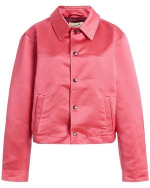 Sanderlak Hammered Satin Coach Jacket - Pink
