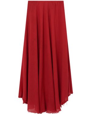 All Three Elysia Gauze Maxi Skirt - Red