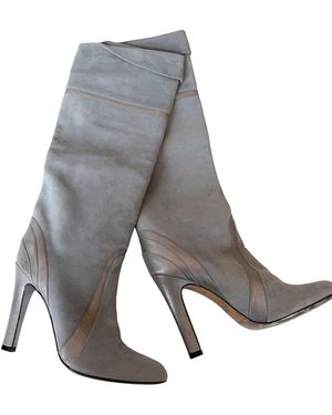 Dear Clementine Vintage Emilio Pucci Baby Suede Boots - Grey