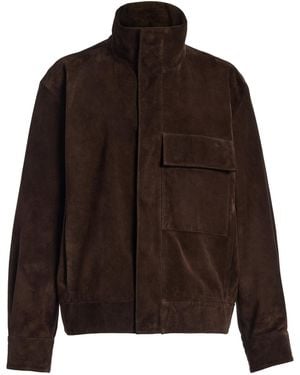 Nili Lotan Cirque Suede Jacket - Brown