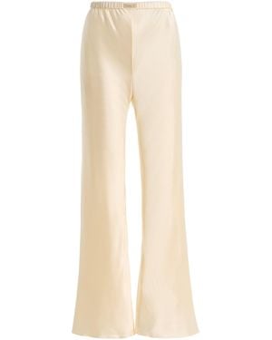 Comme Si The Silk Bias Trousers - Natural