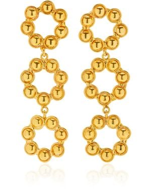 Sylvia Toledano Marguerite 22k Gold-plated Earrings - Metallic