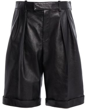 Saint Laurent Bermuda Knee-Length Shorts - Black