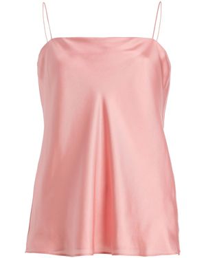 Another Tomorrow Camisole Silk Top - Pink