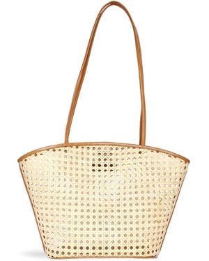 Bembien Mira Large Rattan Tote - White
