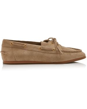 Jonathan Simkhai Danner Suede Boat Shoes - White